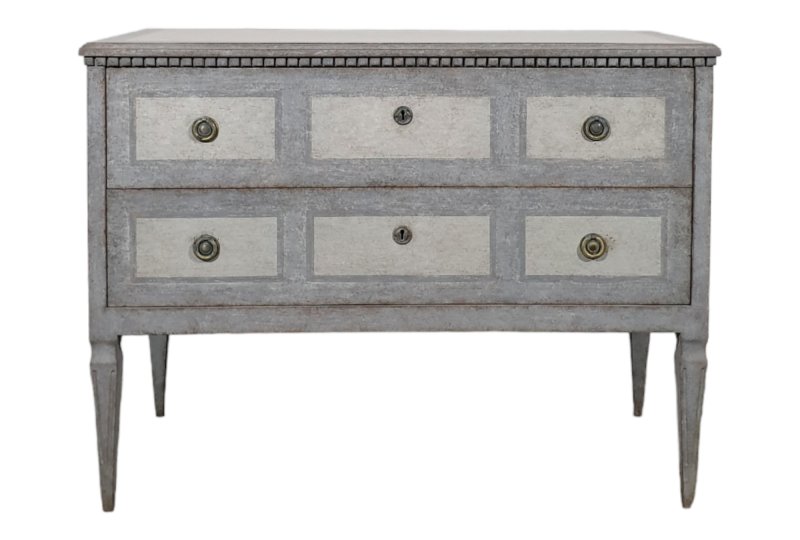 Painted Gustavian style Chest of Drawers Ref. 23098